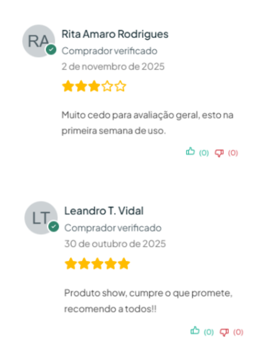 avaliações loja dez maca nov out