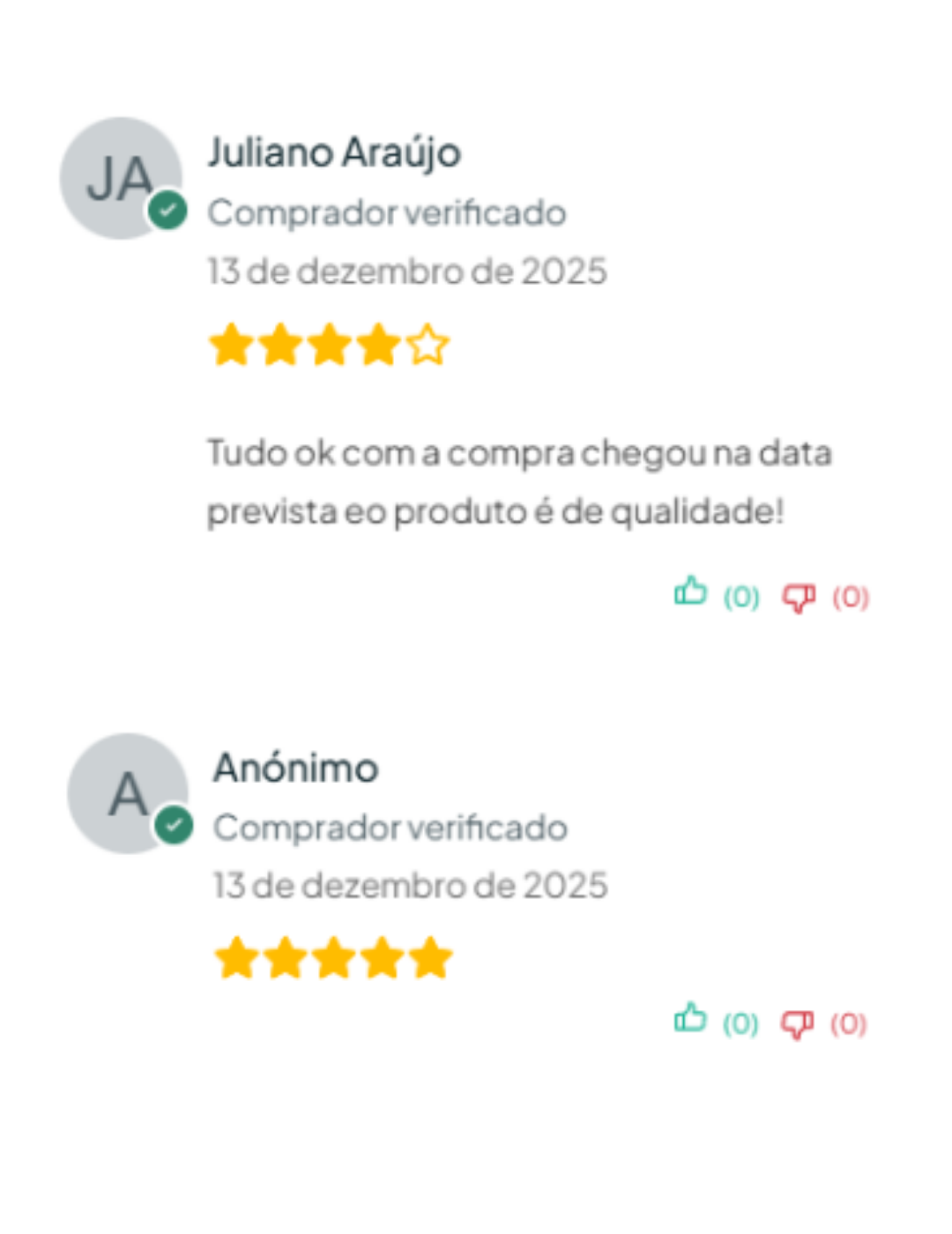 avaliações loja dez maca